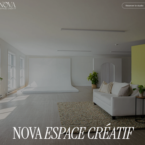 Voir le projet web : NOVA Espace créatif