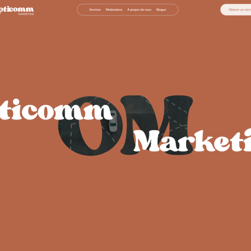 Voir le projet web : Opticomm Marketing